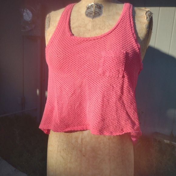 Tea and roses net cropped top S - Picture 1 of 7